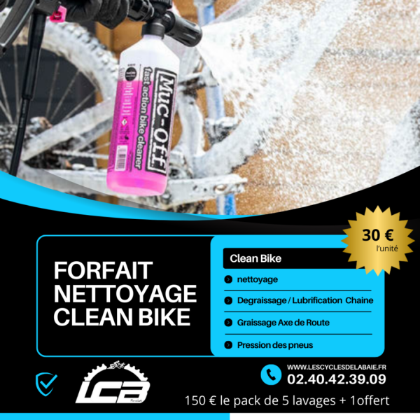 Forfait Nettoyage Clean Bike Site