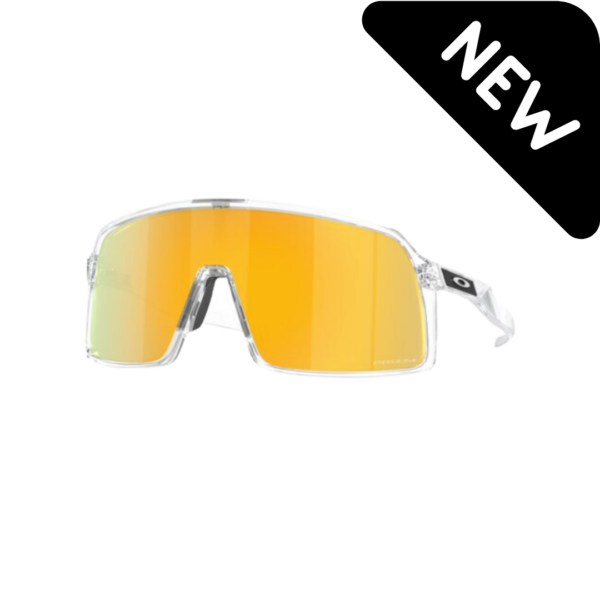 oakley Sutro Crystal Clear 24k New