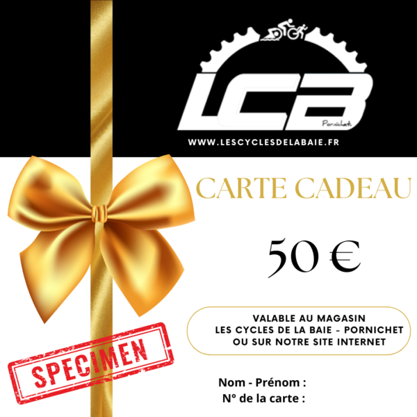 Carte Cadeau - 50 €