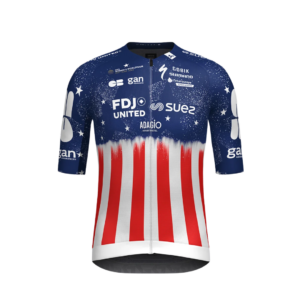 Maillot Champion USA Gobik CX Pro 4.0 FDJ Suez 26 bleu blanc rouge vue avant