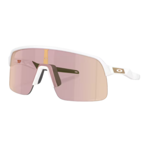 Lunettes Oakley Sutro Lite Pyrite vue de face écran panoramique rose