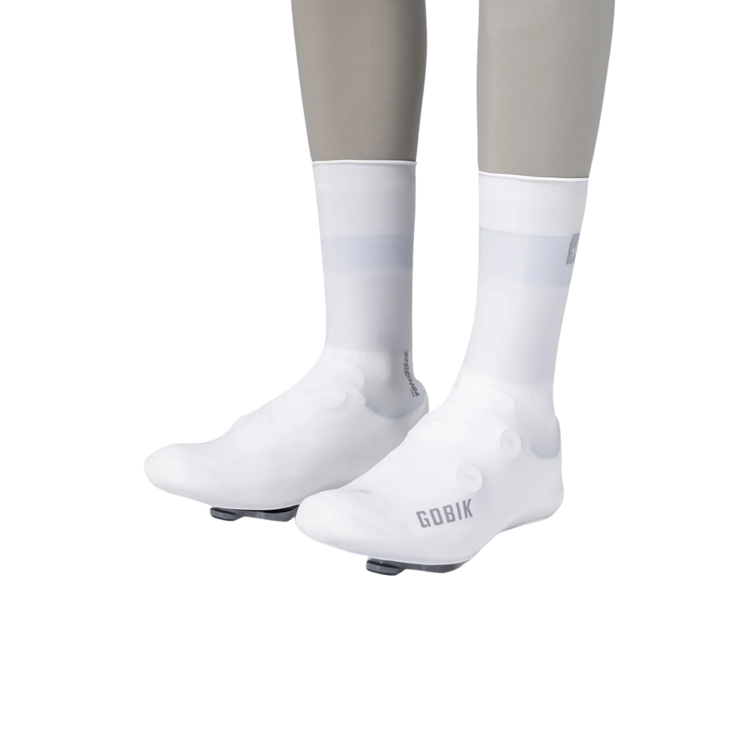 Couvre Chaussures de Pluie Gobik Velotoze Snaps | Blanc